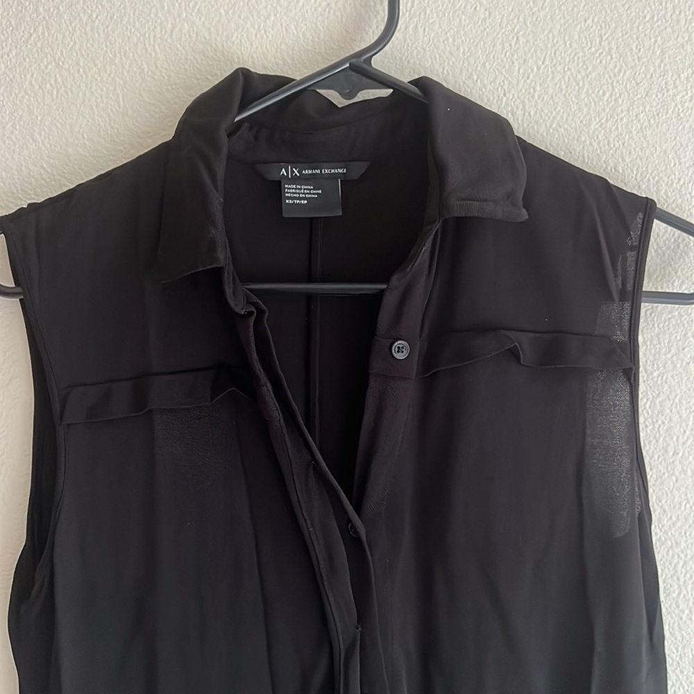 Armani Exchange Button Up Tank